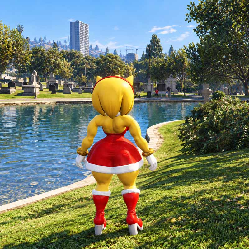 Yellow Amy Rose GTA5 MODS
